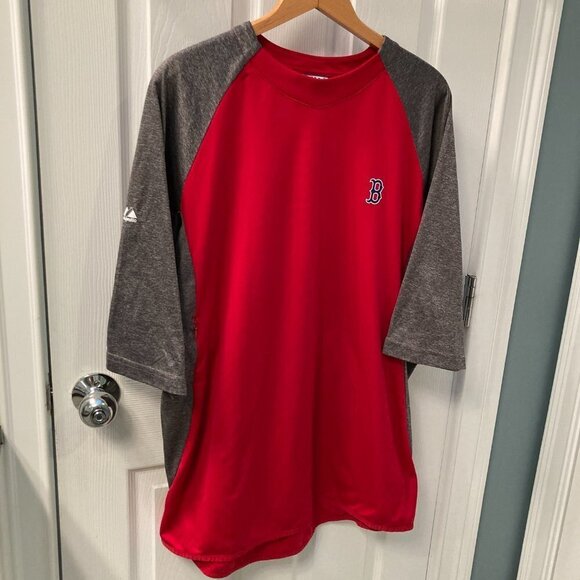 Vintage Boston Red Sox Majestic Thermabase Activewear Shirt Size XL - Picture 3 of 10